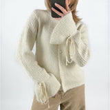 SALIKA stickad cardigan, creme