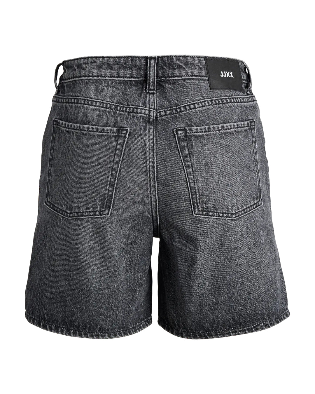 Produktbillede af grå SEVILLE shorts. Set bagfra. Fra BySofieSønderby