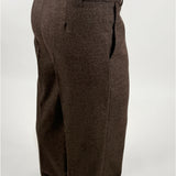 SIDSEL byxor, melerat brun