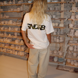 SNDRB t-shirt, hvid/camouflage
