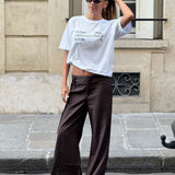SNDRB ATELIER t-shirt, vit/stone