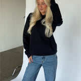 SNDRB hoodie, navy/grå camouflage