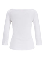 Produktbillede af Star bluse i hvid. Set bagfra. Fra BySofieSønderby