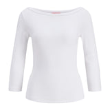 Produktbillede af Star bluse i hvid. Set forfra. Fra BySofieSønderby