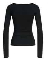 Produktbillede af sort STAR bluse. Set bagfra. Fra BySofieSønderby