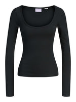 Produktbillede af sort STAR bluse. Set forfra. Fra BySofieSønderby