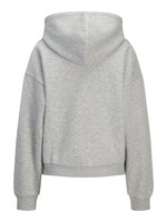 Produktfoto af en Studio Vesterbro hoddie i lysgrå. Baggrund er hvid. Fra BySofieSønderby