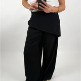 TALIA omslagsbyxor, svart