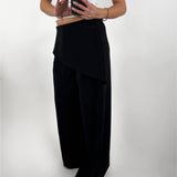 TALIA omslagsbyxor, svart