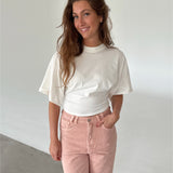 TALULLA waisted t-shirt, hvid