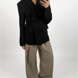 TANYA midjep blazer, svart