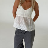 THALIA strop top, vit