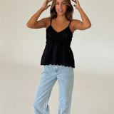 THALIA strop top, svart