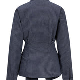 Produktbillede af VIOLA skjorte i navy. Set bagfra. Fra BySofieSønderby
