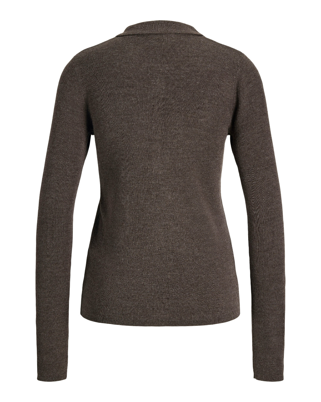 Produktfoto af brun WREN strik. Set bagfra. Fra BySofieSønderby