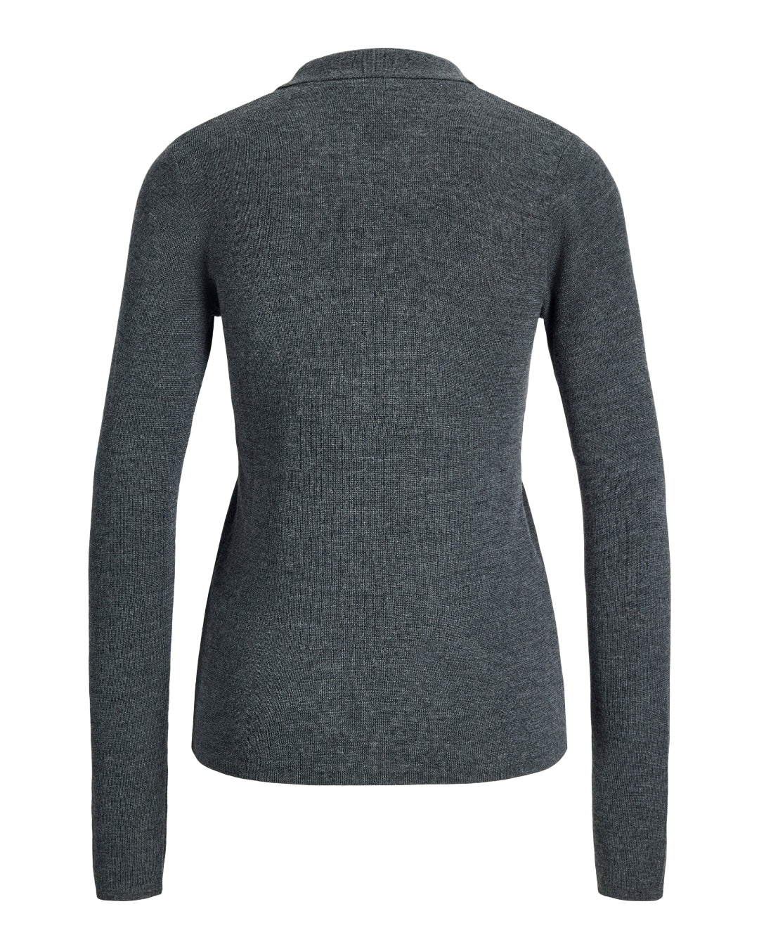 Produktfoto af grå WREN strik. Set bagfra. Fra BySofieSønderby