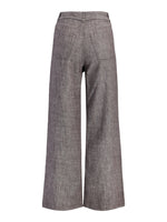 Produktbillede af brune FIKA bukser. Set bagfra. Fra BySofieSønderby