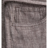 Detaljebillede af brune FIKA bukser. Fra BySofieSønderby