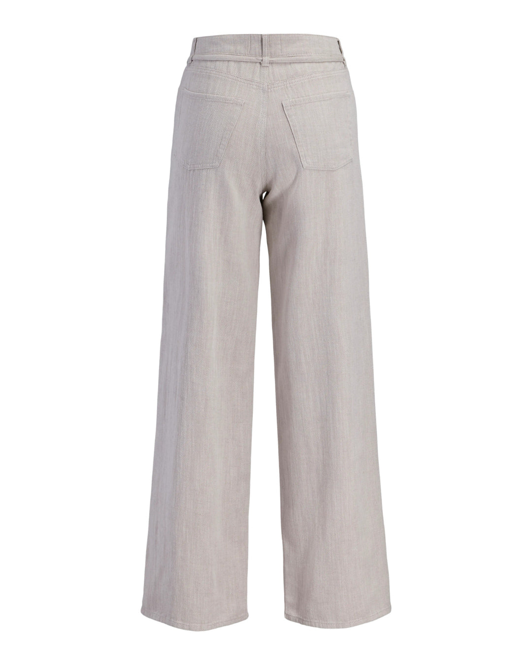 Produktbillede af beige FIKA bukser. Set bagfra. Fra BySofieSønderby